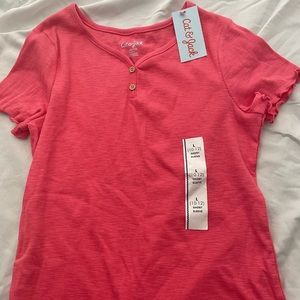 Pink 2 button shirt never worn